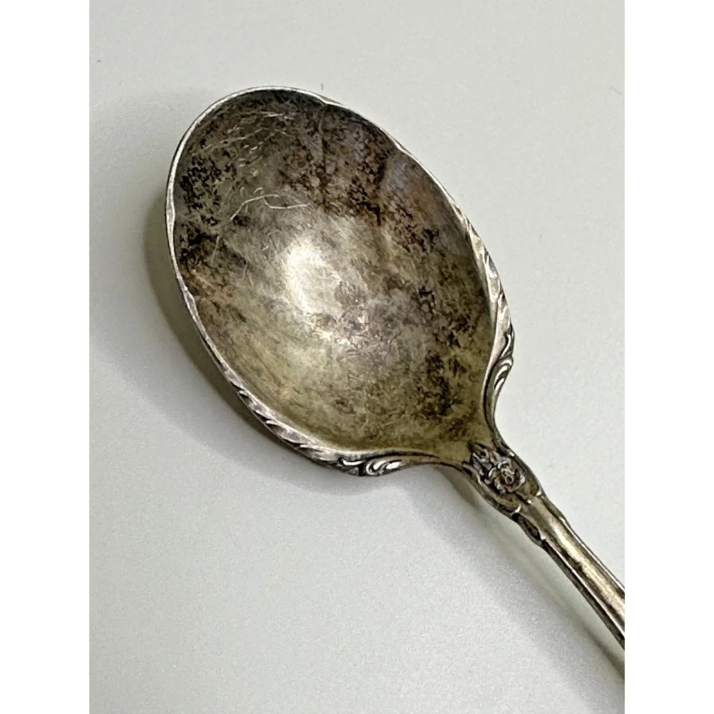 Oneida Heirloom GRANDEUR Sterling Silver SHELL SUGAR SPOON 6